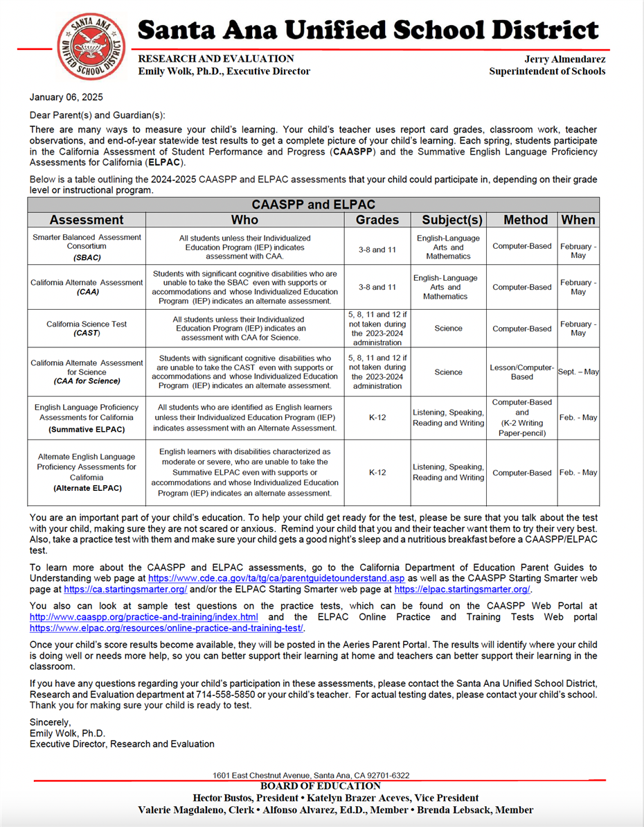  ELPAC Information Spring 2025